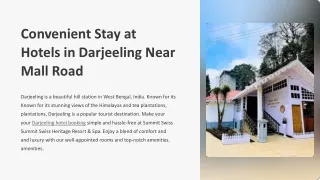 Best Hotels in Darjeeling Near Mall Road