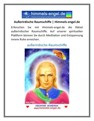 Außerirdische Raumschiffe Himmels-engel.de