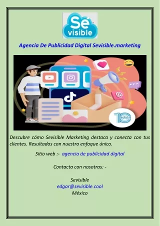 Agencia De Publicidad Digital Sevisible.marketing