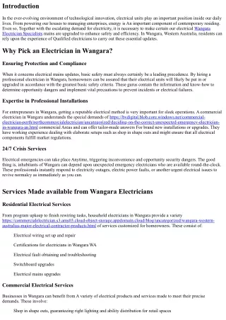 Electrical Mains Upgrades: Enhancing Safety and Efficiency in Wangara Homes