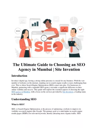 The Ultimate Guide to Choosing an SEO Agency in Mumbai - Site Invention