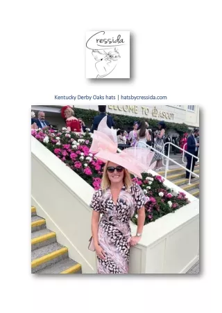 Kentucky Derby Oaks hats | hatsbycressida.com