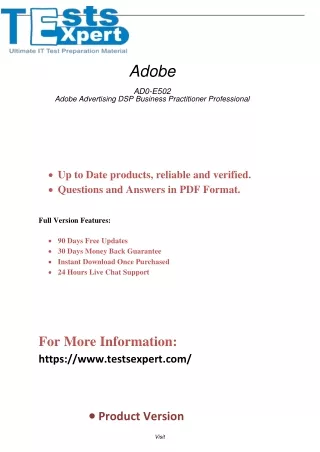 AD0-E502 Adobe DSP Business Practitioner Exam Preparation Tips