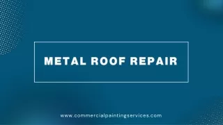 Metal Roof Repairs At Commercial Painting Services