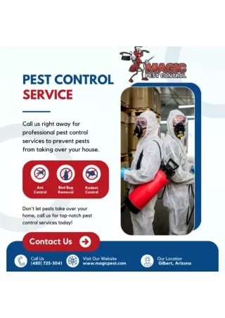 Fast and Effective Pest Solutions in Gilbert, Phoenix, Queen Creek, and Chandler