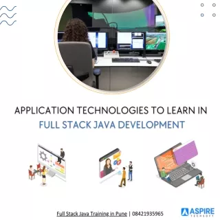 Application Technologis to learn in Full Stack Java Development