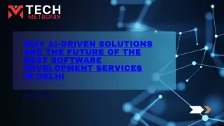 TechMetronix- Best Software Development Service in Delhi