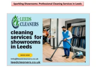 Sparkling Showrooms Professional Cleaning Services in Leeds