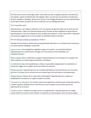 Therapie Arnhem in Gendt