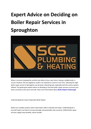 Boiler Repairs Parkeston