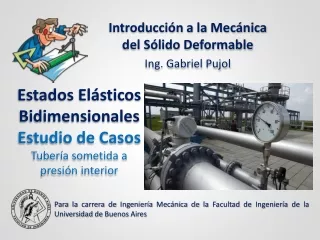 ESTUDIO DE CASOS - Estados Elásticos Bidimensionales - Tubería sometida a presión interior