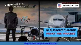 What is the KLM flight change policy?