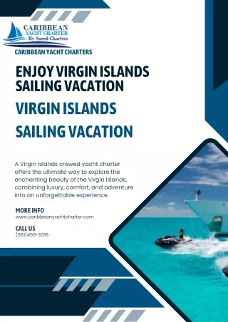 Enjoy Virgin Islands Sailing Vacation