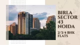 Birla Sector 43 Noida | Buy Stylish Flats