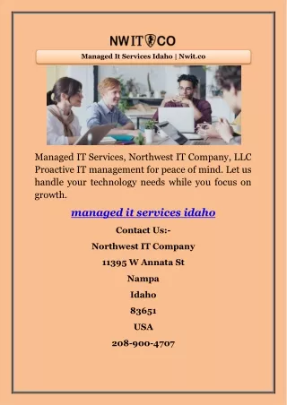 Managed It Services Idaho | Nwit.co