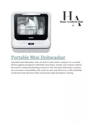 portable mini dishwasher