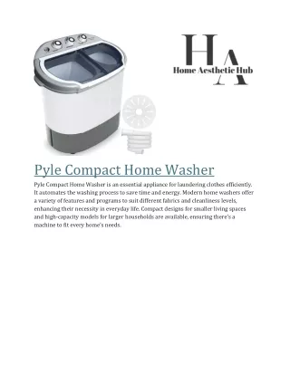 Pyle Compact Home Washer