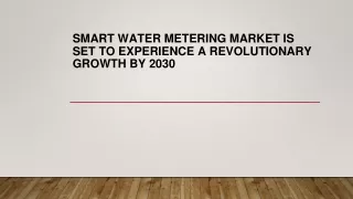Smart Water Metering Market