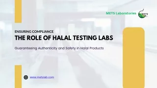 Halal Testing Lab