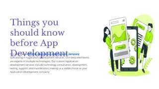 Things you should know before App Development