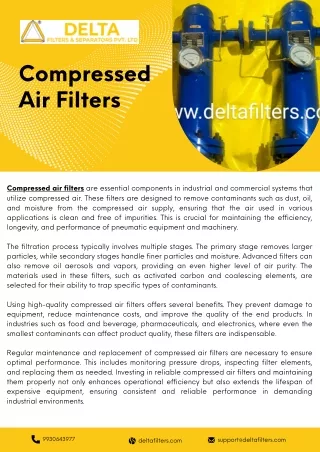 Compressed Air Filters