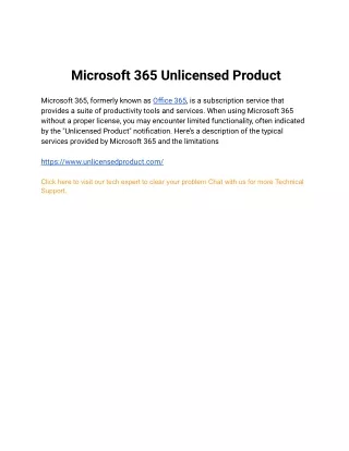 _ Microsoft 365 Unlicensed Product