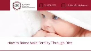 Foods to Boost Male Fertility