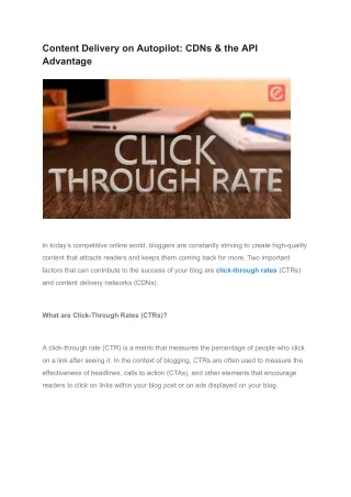 Content Delivery on Autopilot_ CDNs & the API Advantage