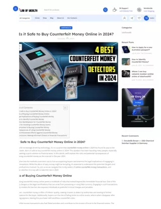 Is it Safe to Buy Counterfeit Money Online in 2024