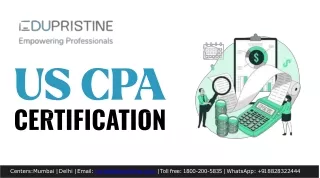 Excel in Finance with US CPA Certification by EduPristine
