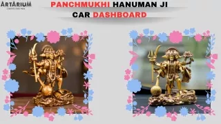 Standing Panchmukhi Lord Hanuman Car Dashboard Idol