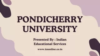 Pondicherry University