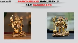 Standing Panchmukhi Lord Hanuman Car Dashboard Idol