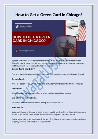 How to Get a Green Card in Chicago?