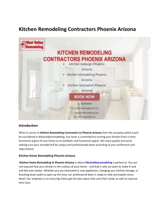 Kitchen Remodeling Contractors Phoenix Arizona