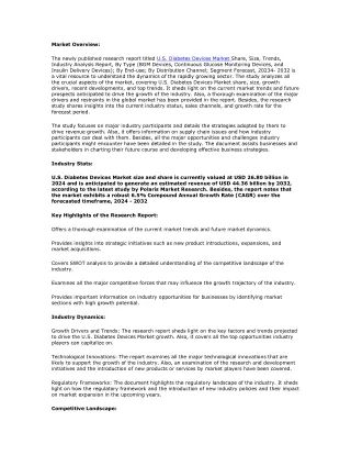 U.S. Diabetes Devices Market