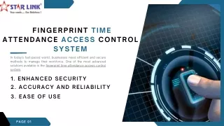 Maximize Efficiency and Security: The Ultimate Fingerprint Time Attendance Acces