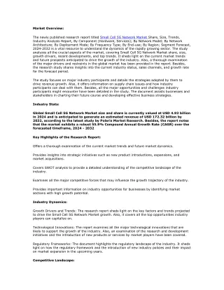 Small Cell 5G Network Market