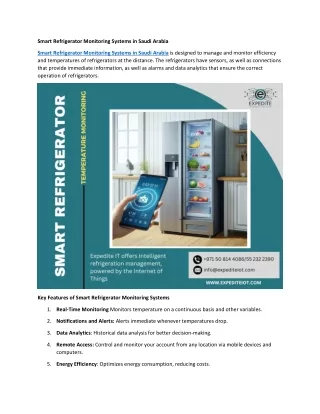 Smart Refrigerator Monitoring Systems in Saudi Arabia