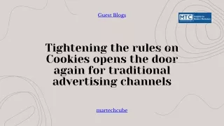 Tightening the rules on Cookies opens the door again for traditional advertising