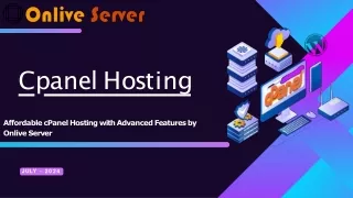 Efficient and Reliable cPanel Hosting Solutions by Onlive Server