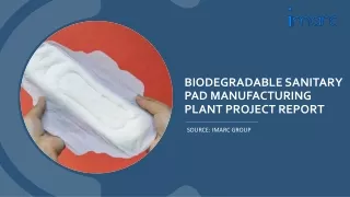 Biodegradable Sanitary Pad Manufacturing Plant Project Report