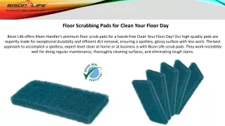 Floor Scrubbing Pads for Clean Your Floor Day