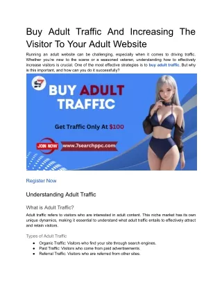 Buy Adult Online Traffic _ Buy Adult Traffic _ Adult Ads