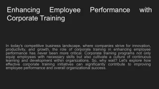 Corporate training in Gurgaon