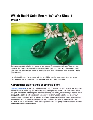 Which Rashi Suits Emeralds_ Who Should Wear_