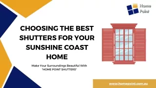 Choosing the Best Shutters for Your Sunshine Coast Home