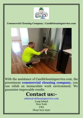 Commercial Cleaning Company  Canddcleaningservice.com