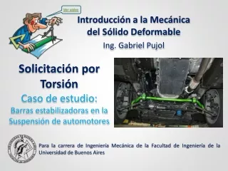 ESTUDIO DE CASOS - Torsión - (Barras estabilizadoras en la Suspensión de automotores)