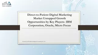 Direct-to-Patient Digital Marketing